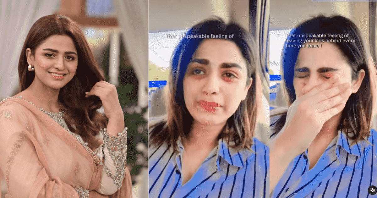 Actress Hara Soomro cries for being away from her children, video goes viral