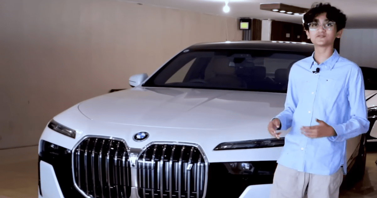 A 13-year-old boy bought a BMW i7 Car worth 11 Crores [ 386,087 USD ]